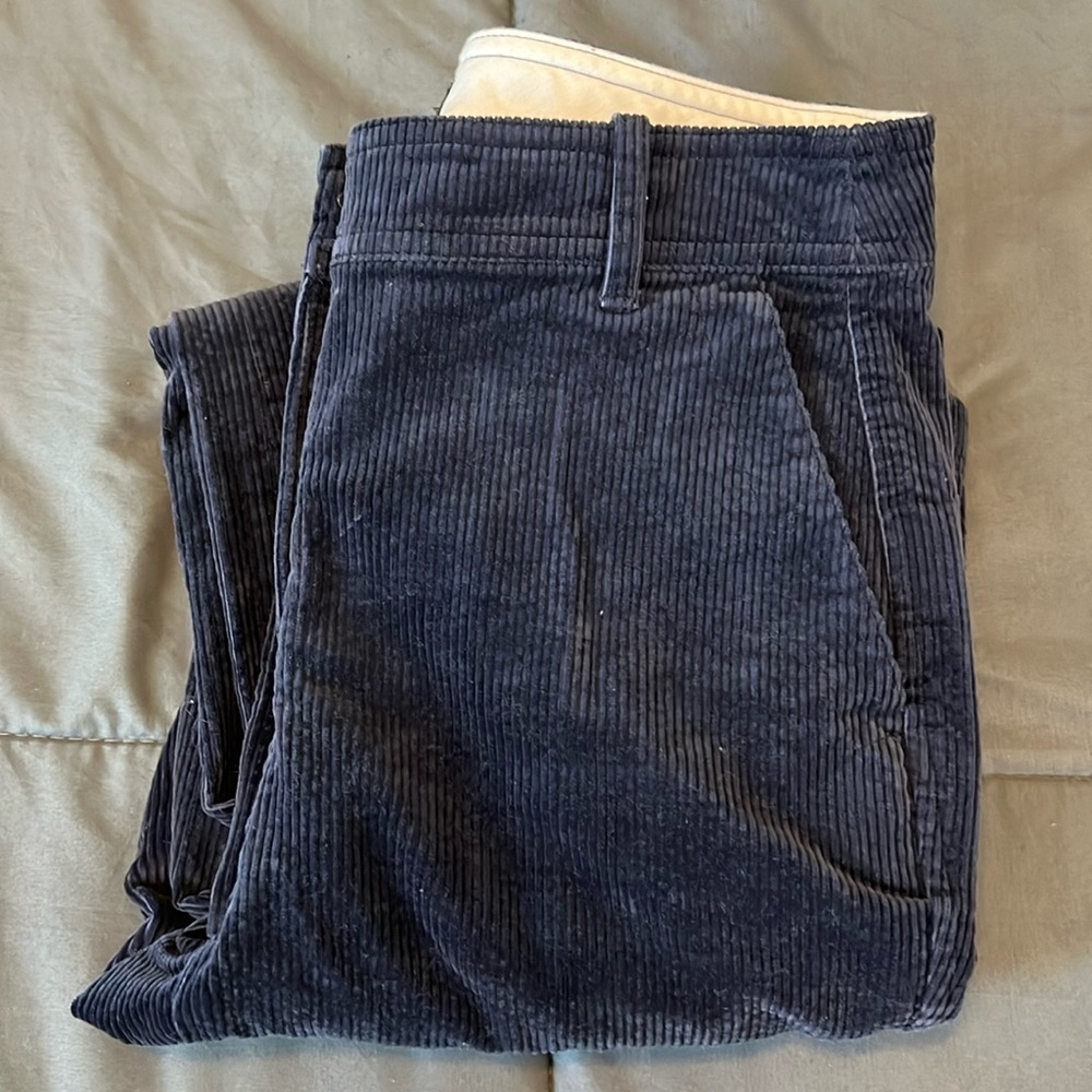 JCrew Blue Corduroy Pant Size 2 Tall Style BK781